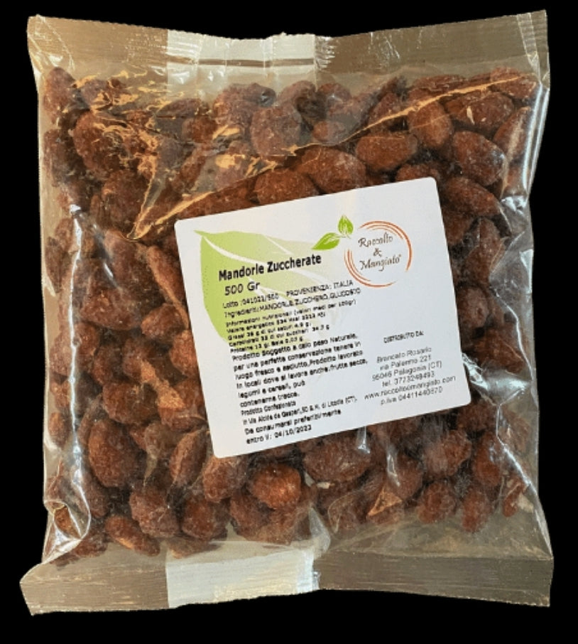 Amandes grillées et sucrées 500gr