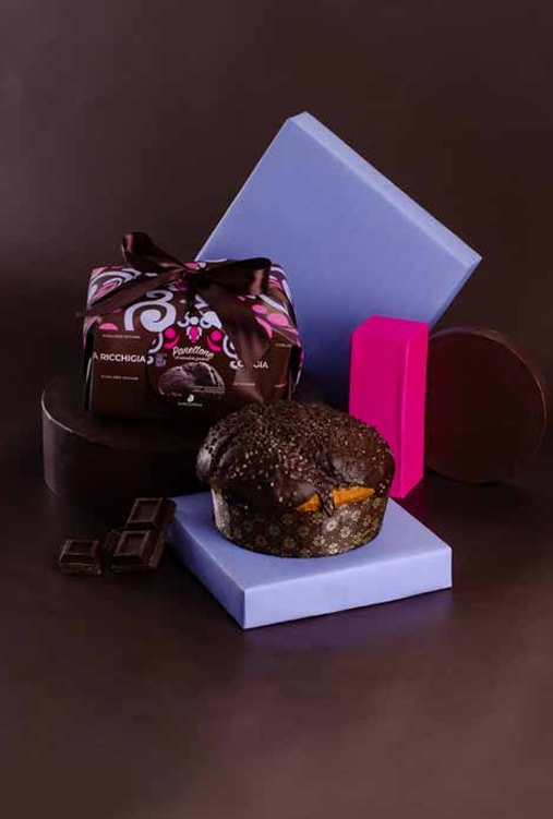 Panettone au 3 chocolats 750gr. No 000818i