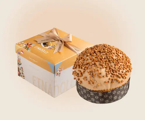 Panettone Volcan et caramel salé 750 gr Les Saveurs de Sicile