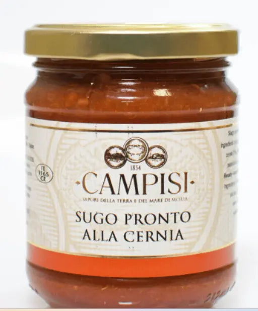 Sugo pronto alla cernia | CAMPISI | vaso da 220gr Les Saveurs de Sicile