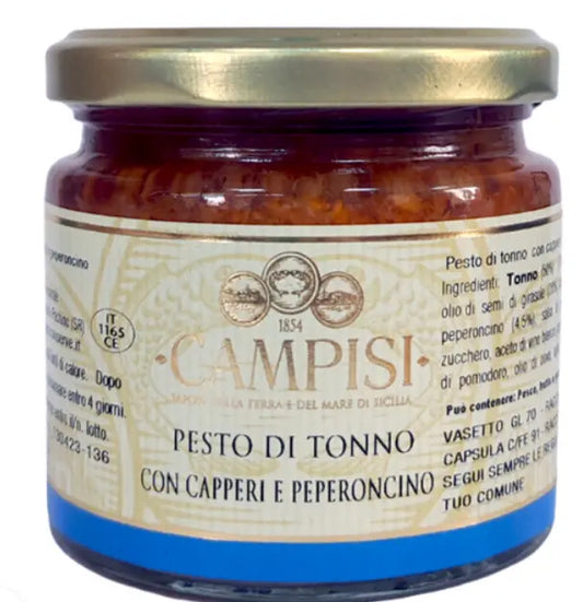 Pesto di Tonno con Capperi e Peperoncino | Campisi 5,90€ iva inclusa Les Saveurs de Sicile