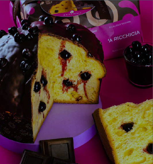 Panettone all' Amarena (Griottes Confittes) 750gr. 000817i
