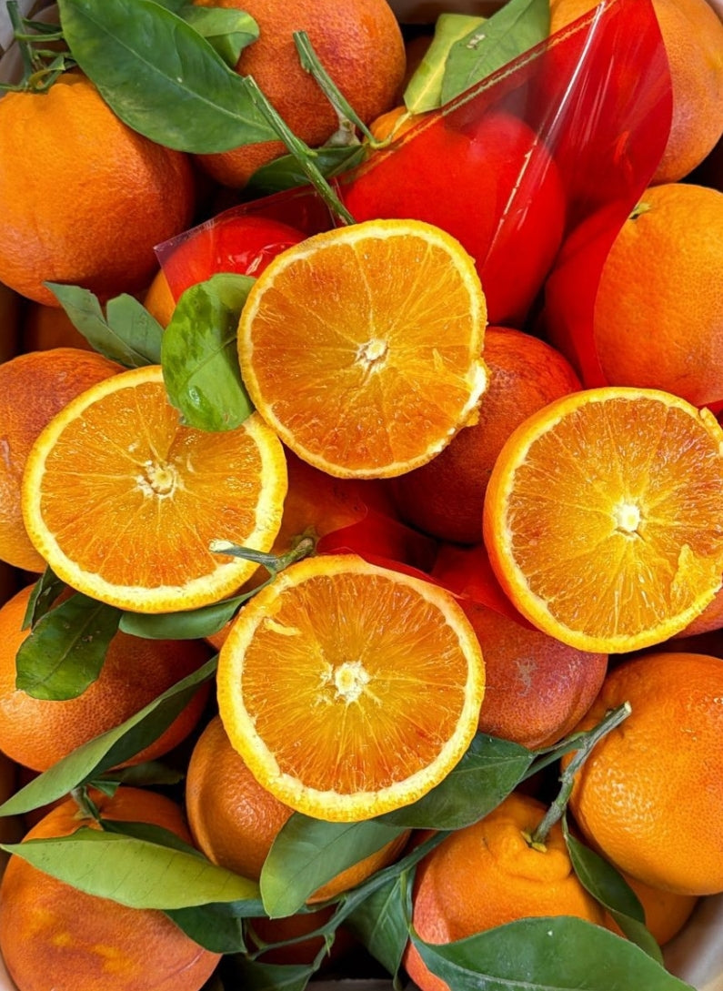 Oranges Tarocco Lempso semi-sanguines de Sicile 3.5kg''Non traités''(Cultivation: Février à Mars)